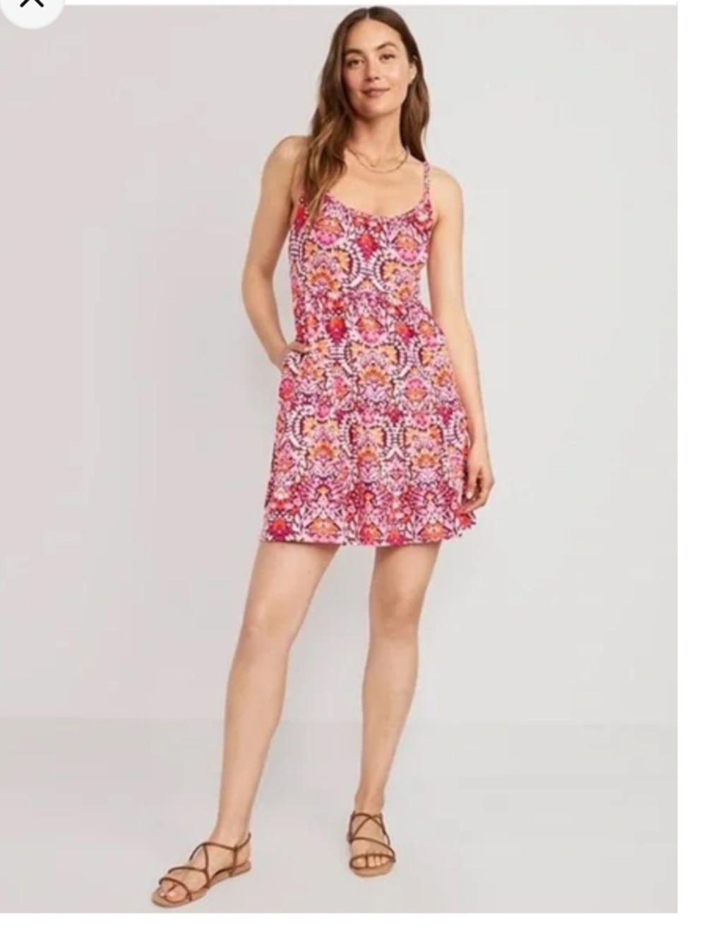 NWOT Old Navy Tiered Sundress Multicolor with pockets Size XS BEAUTIFUL!